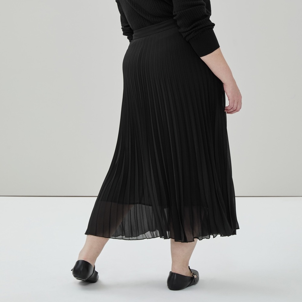 Joe Fresh | Black Pleated Midi Skirt 1x 🖤